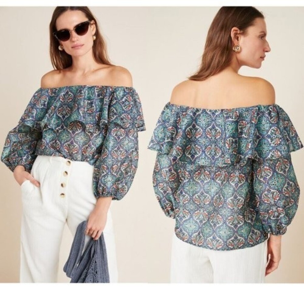 Sachin & Babi Musette Blouse Size L - Anthropologie - NEW!